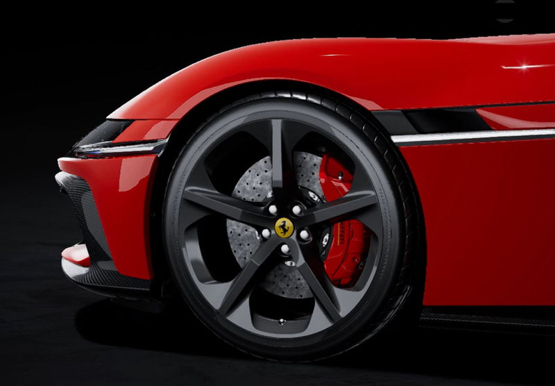 ギャラリービューアに画像をロードする, 【予約】2026年発売予定Ferrari 12Cilindri パノラミックルーフ ロッソコルサ グロッシーブラックホイール/ BBR 1/43 ミニカー
