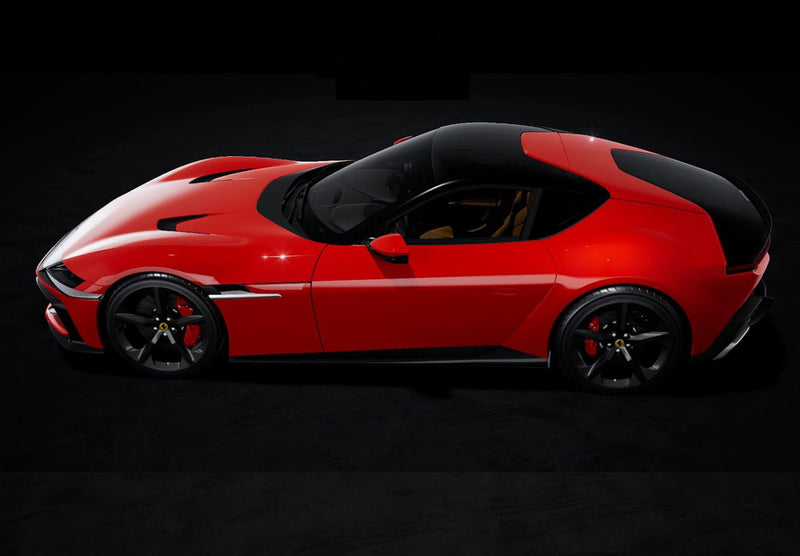 ギャラリービューアに画像をロードする, 【予約】2026年発売予定Ferrari 12Cilindri パノラミックルーフ ロッソコルサ グロッシーブラックホイール/ BBR 1/43 ミニカー
