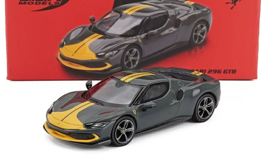 FERRARIフェラーリ 296 GTB ASSETTO FIORANO 2024 GREY YELLOW / BBR 1/64 ミニカー
