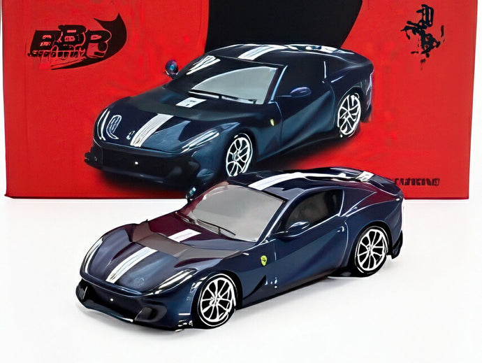 FERRARI 812 コンペティツィオーネ 2021 ブルーツールドフランス ホワイト/ BBR 1/64 ミニカー