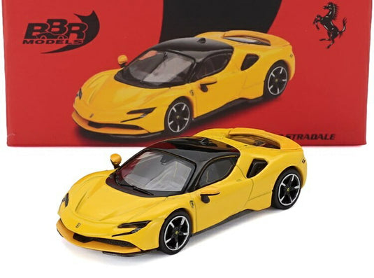 Ferrariフェラーリ SF90 Stradaleストラダーレ Hybridハイブリッド 1000hp 2019 Giallo Modenaジャッロモデナ Yellowイエロー / BBR 1/64 ミニカー