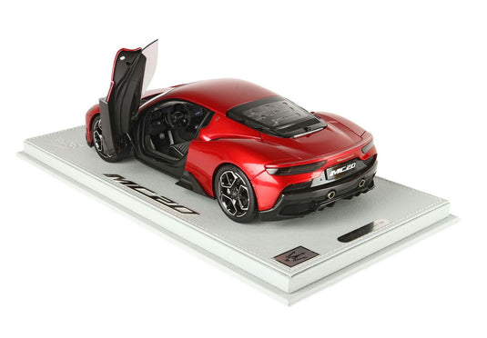 【予約】Maserati MC20 フルオープンダイキャスト メタリックレッドヴィンチェンテ ショーケース付属/ BBR 1/18 100台限定ミニカー
