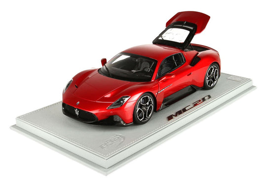 【予約】Maserati MC20 フルオープンダイキャスト メタリックレッドヴィンチェンテ ショーケース付属/ BBR 1/18 100台限定ミニカー