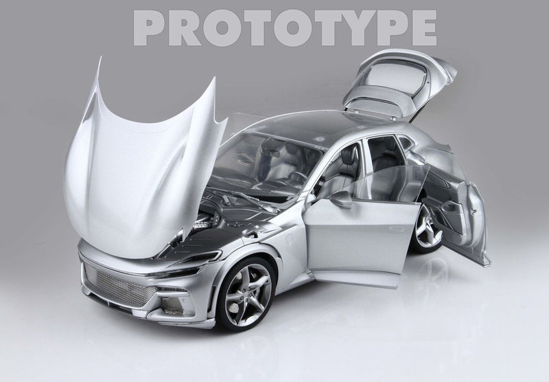 ギャラリービューアに画像をロードする, 【予約】Ferrari Purosangue フルオープンダイキャスト ロッソマグマ ポリフォーム/ BBR 1/18 ミニカー
