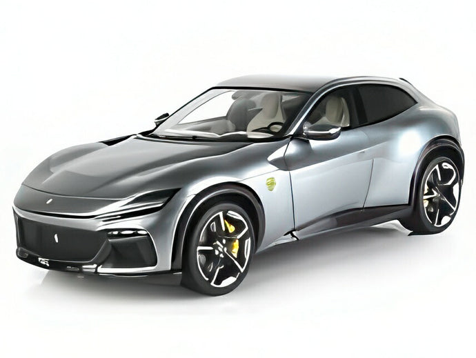 【予約】2025年発売予定FERRARI プロサングエ SUV パノラミックルーフ 2022 (ポリフォームパッケージ) グリジオ・ティターニオ グレー/ BBR 1/18 ミニカー