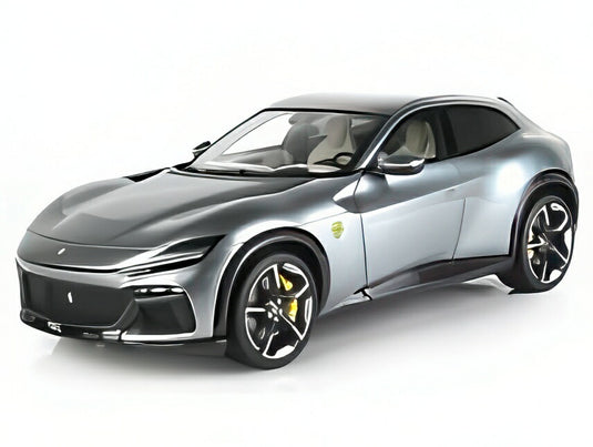【予約】2025年発売予定FERRARI プロサングエ SUV パノラミックルーフ 2022 (ポリフォームパッケージ) グリジオ・ティターニオ グレー/ BBR 1/18 ミニカー
