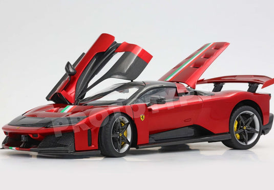【予約】Ferrariフェラーリ F80 metal diecast full open Rosso Corsa bicolor wheels italian flag / BBR 1/18 ミニカー