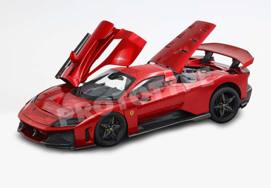 【予約】Ferrariフェラーリ F80 diecast Rosso Supercar carbon wheels red front / BBR 1/18 ミニカー