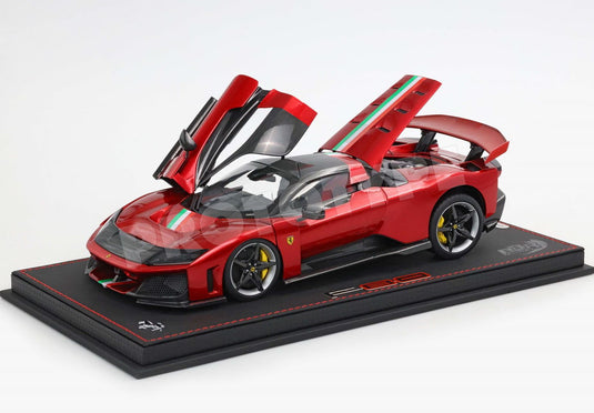 【予約】Ferrariフェラーリ F80 metal diecast full open Rosso Supercar italian stripe LUXURY PACK / BBR 1/18 ミニカー