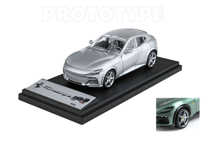 ギャラリービューアに画像をロードする, 【予約】Ferrariフェラーリ Purosangue diecast full open Verde Dora / BBR 1/43 ミニカー
