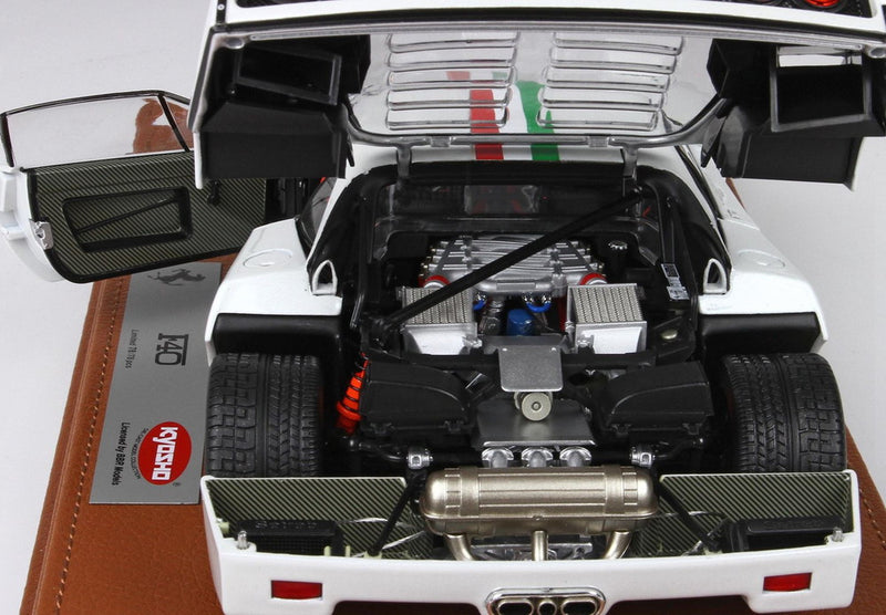ギャラリービューアに画像をロードする, 【予約】Ferrari F40 メタリックホワイト BBR-Kyosho/ BBR 1/18 78台限定ミニカー
