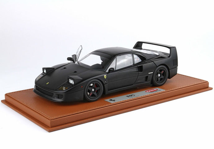 【予約】Ferrari F40 マットブラック ブラックシート BBR-Kyosho/ BBR 1/18 102台限定ミニカー