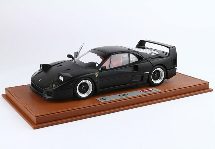 【予約】Ferrari F40 マットブラック スノータイヤ レッドシート BBR-Kyosho/ BBR 1/18 54台限定ミニカー