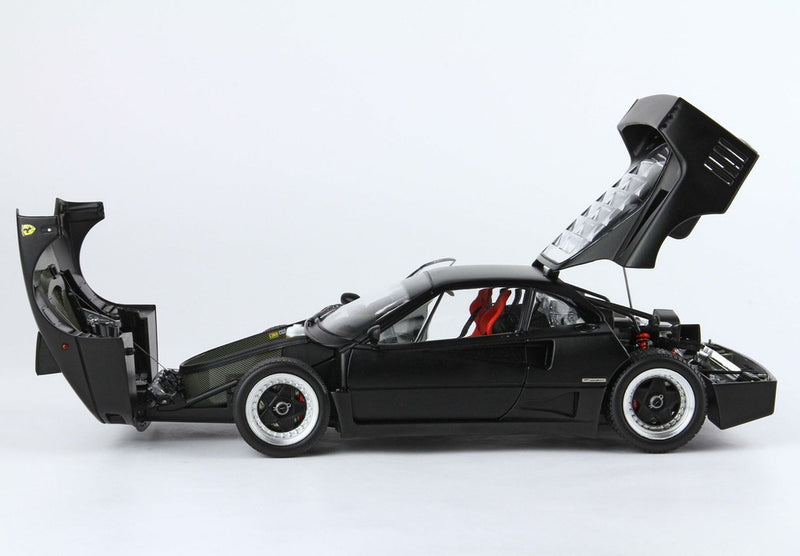 ギャラリービューアに画像をロードする, 【予約】Ferrari F40 マットブラック スノータイヤ レッドシート BBR-Kyosho/ BBR 1/18 54台限定ミニカー
