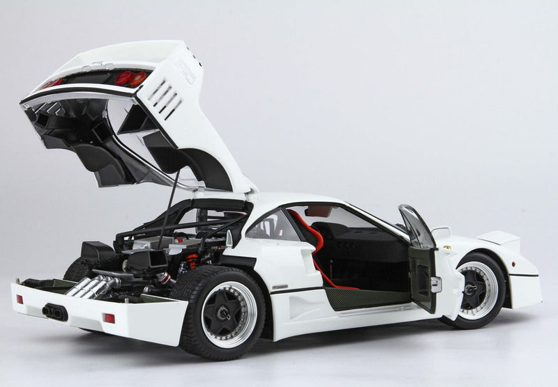 ギャラリービューアに画像をロードする, 【予約】Ferrari F40 ホワイト＆ブラック シルバーリム BBR-Kyosho/ BBR 1/18 102台限定ミニカー
