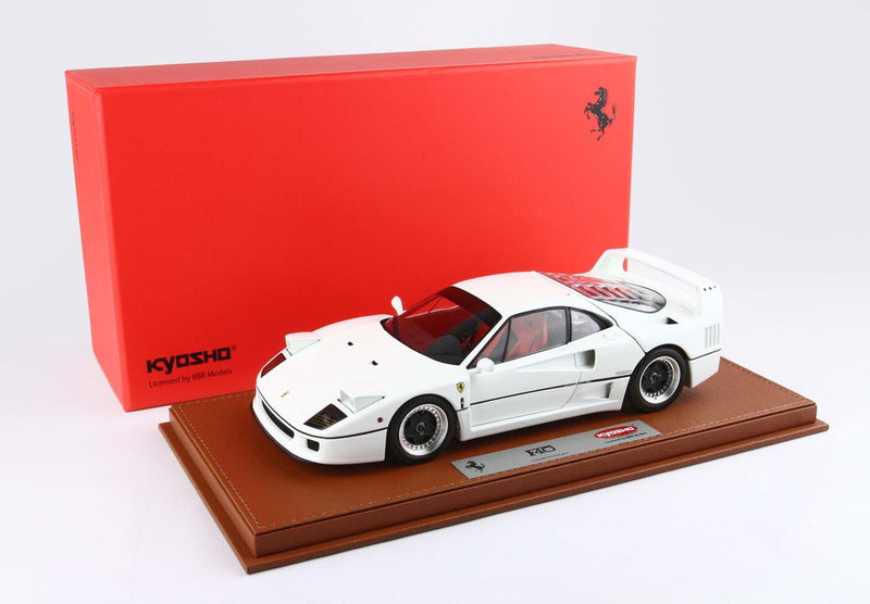 ギャラリービューアに画像をロードする, 【予約】Ferrari F40 ホワイト＆ブラック シルバーリム BBR-Kyosho/ BBR 1/18 102台限定ミニカー
