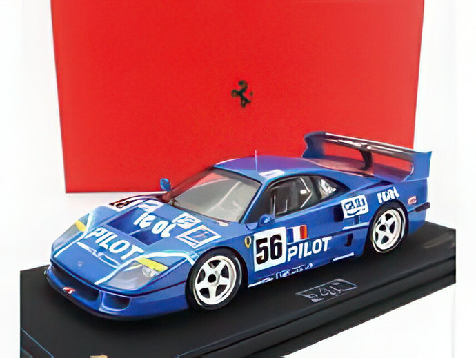 FERRARI F40 LM 3.5L ターボ V8 チーム パイロットペンレーシング 56号車 ルマン24時間 1996 ミシェル・フェルテ オリビエ・テヴナン ニコラ・ルボワセティエ  ブルー/ BBR 1/18 200台限定ミニカー