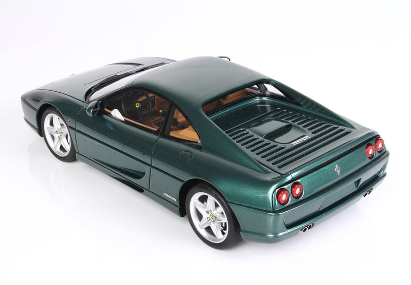 ギャラリービューアに画像をロードする, 【予約】Ferrari F355 Berlinetta 1994 マニュアルギア ヴェルデピノメタリック ベージュインテリア/ BBR 1/18 ミニカー
