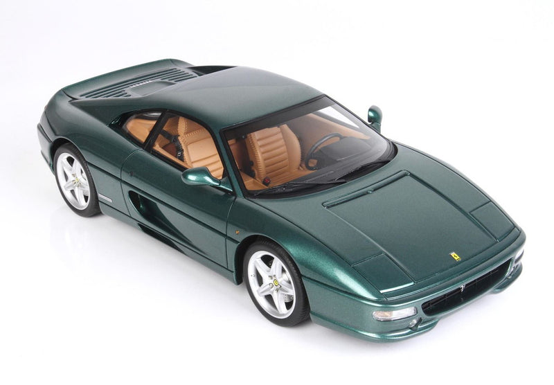 ギャラリービューアに画像をロードする, 【予約】Ferrari F355 Berlinetta 1994 マニュアルギア ヴェルデピノメタリック ベージュインテリア/ BBR 1/18 ミニカー
