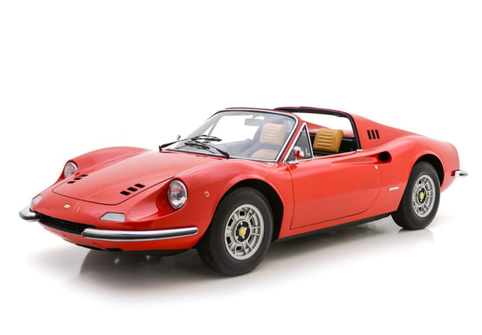 【予約】Ferrari Dino 246 GTS 1972 ロッソコルサ322 ベージュインテリア/ BBR 1/18 46台限定ミニカー