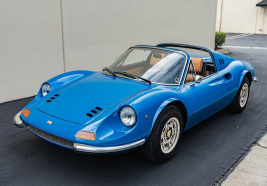 【予約】Ferrari Dino 246 GTS 1972 アズーロディーノ ベージュ/ BBR 1/18 46台限定ミニカー
