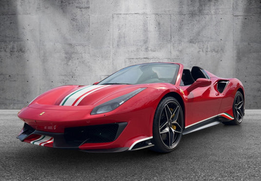 【予約】Ferrariフェラーリ 488 Pista Spider Rosso Corsa with italian stripe / BBR 1/18 ミニカー