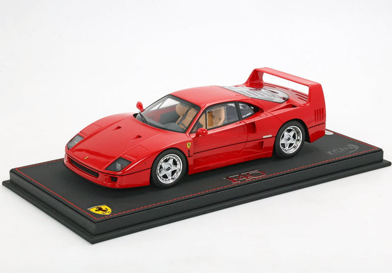 ギャラリービューアに画像をロードする, 【予約】Ferrari F40 1987 ロッソコルサ 元Nigel Mansell/ BBR 1/18 200台限定ミニカー
