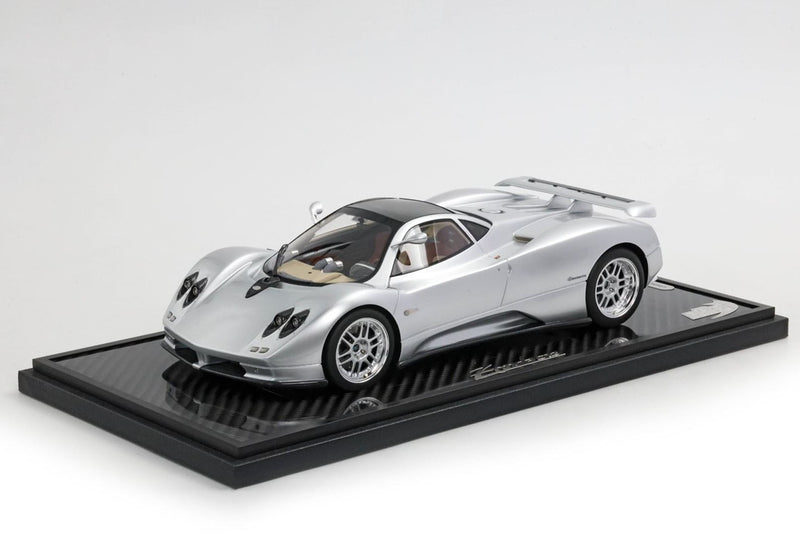 ギャラリービューアに画像をロードする, 【予約】Paganiパガーニ ZONDA C12 001 1999 Silver 20th anniversary restoration 限定20台 / BBR 1/18 ミニカー

