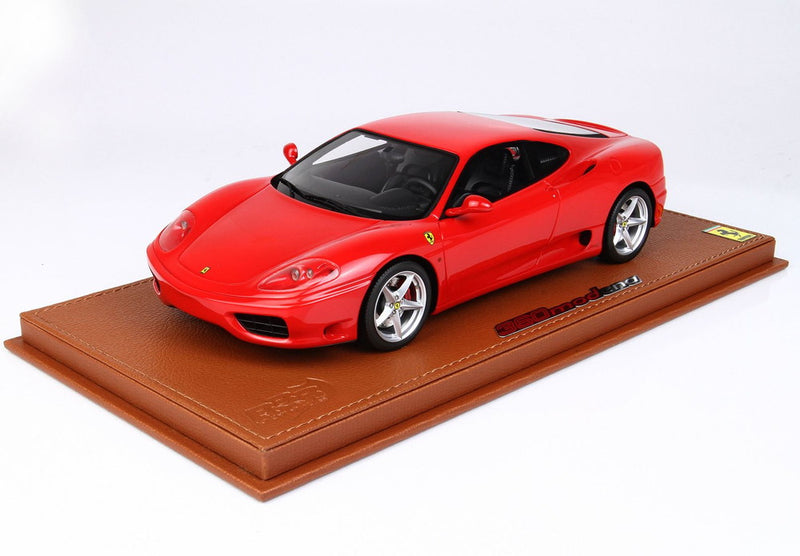ギャラリービューアに画像をロードする, 【予約】Ferrari 360 Modena 1999 ロッソコルサ322 F1ギアボックス ブラックインテリア/ BBR 1/18 60台限定ミニカー
