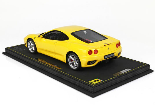 【予約】Ferrari 360 Modena 1999 イエローモデナ F1ギアボックス/ BBR 1/18 126台限定ミニカー
