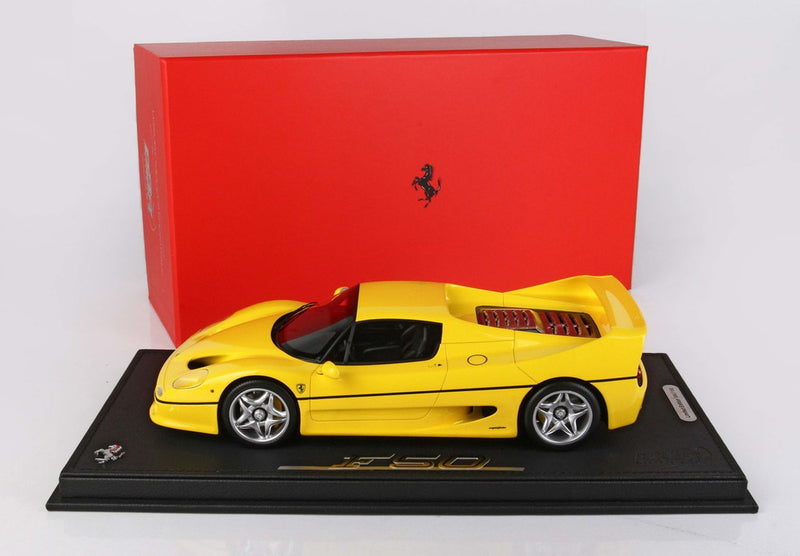 ギャラリービューアに画像をロードする, 【予約】Ferrari F50 クーペ 1995 イエロー/ BBR 1/18 150台限定ミニカー
