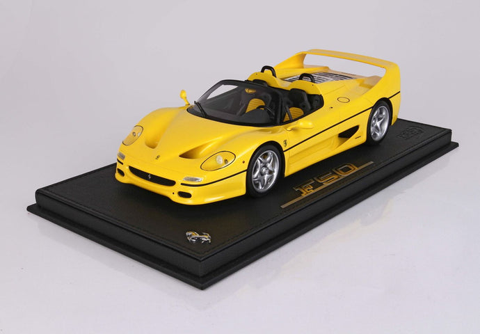 【予約】Ferrari F50 クーペ 1995 スパイダーバージョン イエロー/ BBR 1/18 139台限定ミニカー