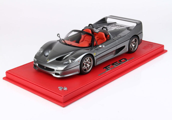 【予約】Ferrari F50 クーペ 1995 スパイダーバージョン メタリックアイアングレー/ BBR 1/18 50台限定ミニカー