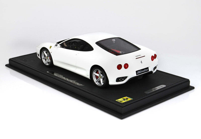 ギャラリービューアに画像をロードする, 【予約】Ferrari 360 Modena マニュアルギアトランスミッション グロスアヴスホワイト/ BBR 1/18 48台限定ミニカー
