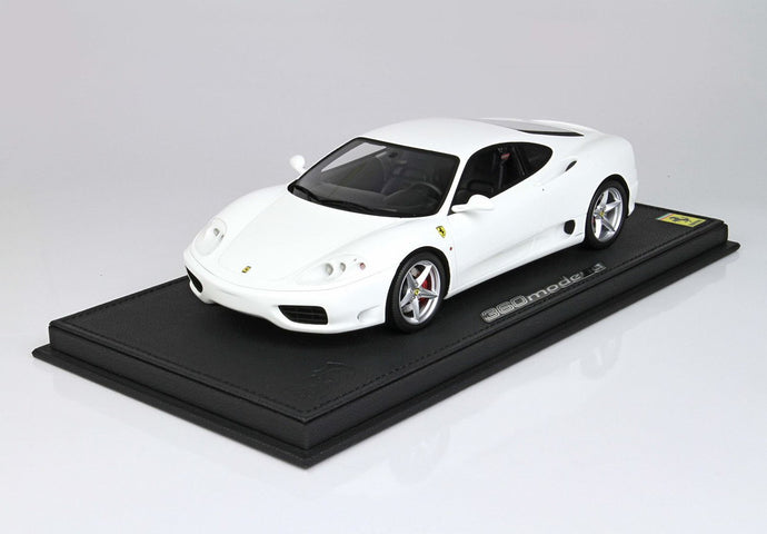 【予約】Ferrari 360 Modena マニュアルギアトランスミッション グロスアヴスホワイト/ BBR 1/18 48台限定ミニカー