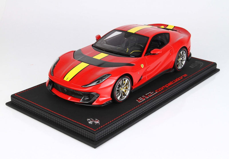 ギャラリービューアに画像をロードする, 【予約】Ferrari 812 Competizione 2021 ロッソコルサ322/ BBR 1/18 212台限定ミニカー
