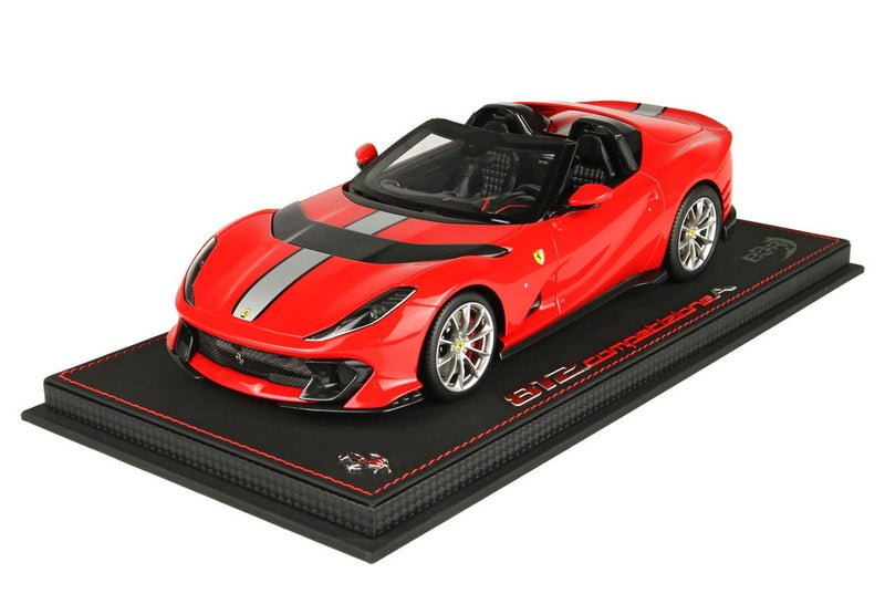ギャラリービューアに画像をロードする, 【予約】Ferrari 812 Competizione A ロッソコルサ322/ BBR 1/18 60台限定ミニカー
