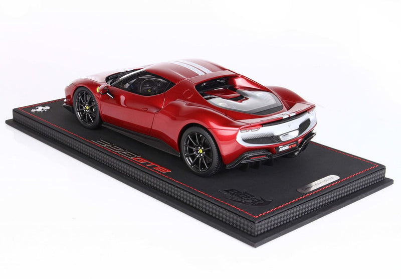 ギャラリービューアに画像をロードする, 【予約】Ferrari 296 アセットフィオラーノ メタリックレッドフィオラーノ/ BBR 1/18 300台限定ミニカー
