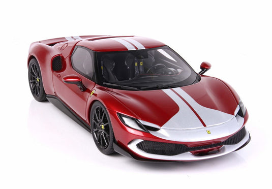 【予約】Ferrari 296 アセットフィオラーノ メタリックレッドフィオラーノ/ BBR 1/18 300台限定ミニカー