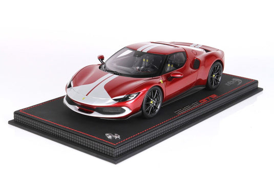 【予約】Ferrari 296 アセットフィオラーノ メタリックレッドフィオラーノ/ BBR 1/18 300台限定ミニカー