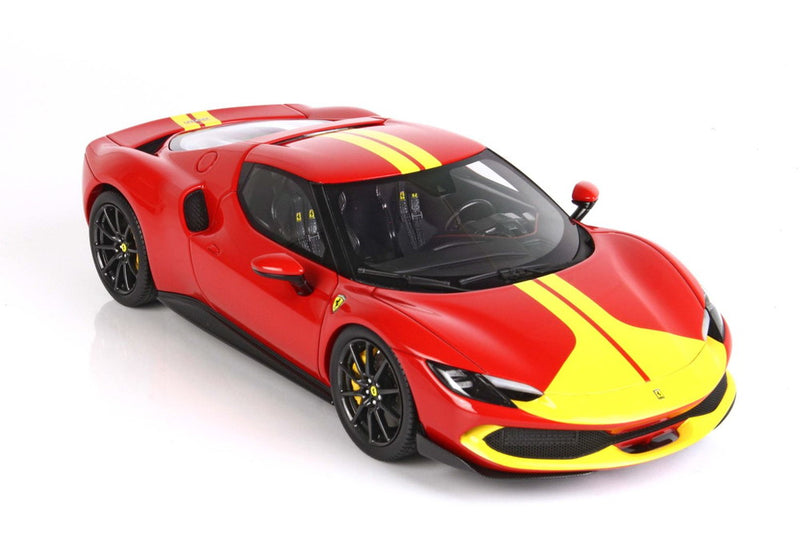 ギャラリービューアに画像をロードする, 【予約】Ferrari 296 GTB アセットフィオラーノ ロッソコルサ322/ BBR 1/18 99台限定ミニカー
