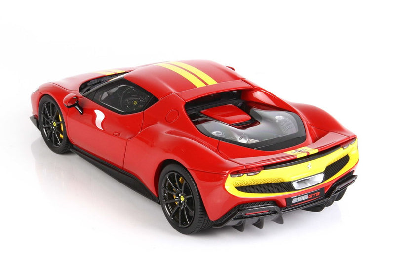 ギャラリービューアに画像をロードする, 【予約】Ferrari 296 GTB アセットフィオラーノ ロッソコルサ322/ BBR 1/18 99台限定ミニカー
