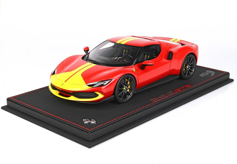 ギャラリービューアに画像をロードする, 【予約】Ferrari 296 GTB アセットフィオラーノ ロッソコルサ322/ BBR 1/18 99台限定ミニカー
