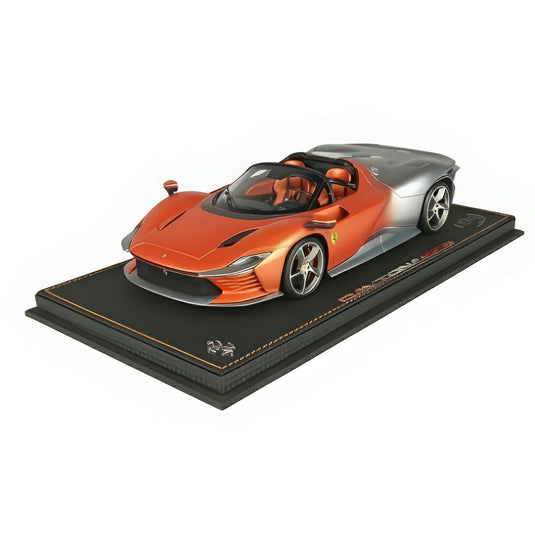 Ferrari Daytona Sp3 セリエイコナ Grigio Metallizato Opaco E Arancio Met P18214ST VET/ BBR 1/18