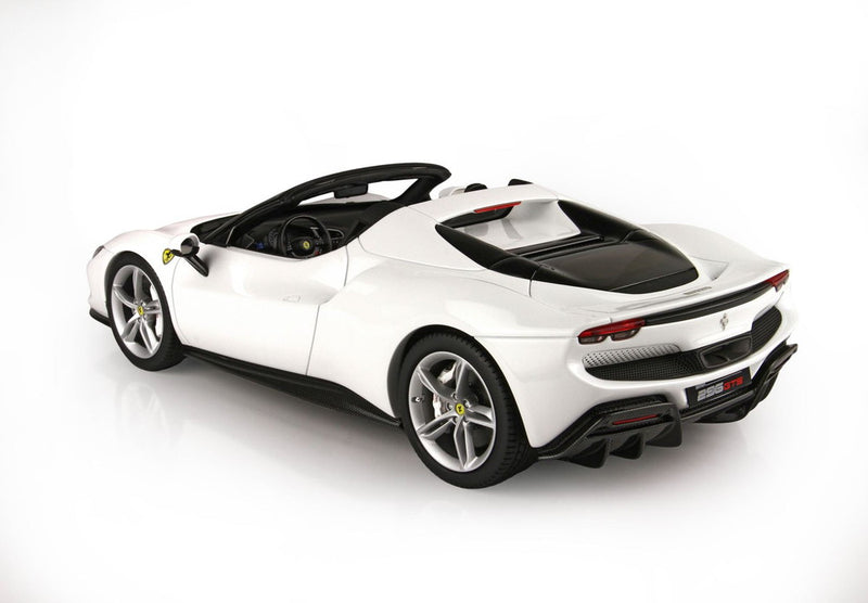 ギャラリービューアに画像をロードする, 【予約】Ferrari 296 GTS ホワイトチェルヴィーノ/ BBR 1/18 50台限定ミニカー
