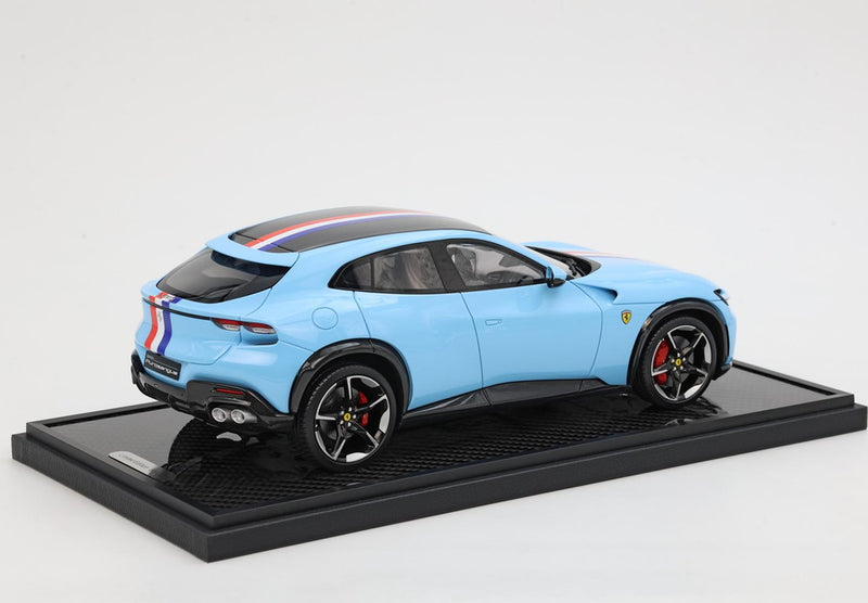ギャラリービューアに画像をロードする, 【予約】Ferrari Purosangue カーボンベース アズーロラプラタ/ BBR 1/18 20台限定ミニカー
