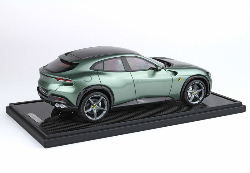 ギャラリービューアに画像をロードする, 【予約】Ferrari Purosangue ピエロフェラーリ カーボンベース ドラグリーン スペシャルパック/ BBR 1/18 30台限定ミニカー
