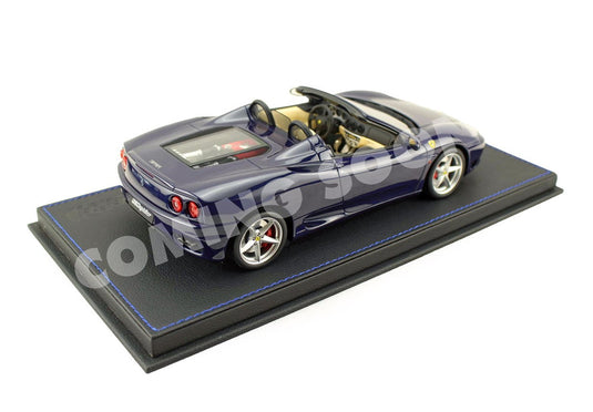 【予約】Ferrari 360 Modena Spider マニュアルギア ブルーマン クリーム/ BBR 1/18 28台限定ミニカー