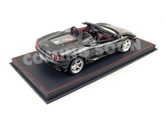 【予約】Ferrari 360 Modena Spider マニュアルギア グロスブラック ボルドー/ BBR 1/18 28台限定ミニカー