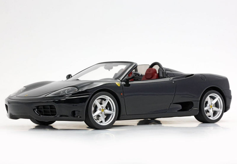 ギャラリービューアに画像をロードする, 【予約】Ferrariフェラーリ 360 Modena Spider manual gear Gloss Black Bordeaux 限定28台 / BBR 1/18 ミニカー
